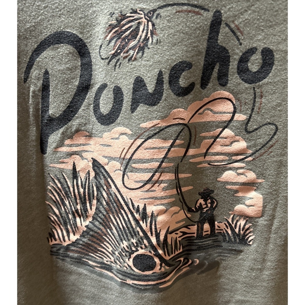 Poncho T-Shirt Fly Fishing Advertisment Size 2 XL